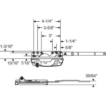 Strybuc LH REVERSE DYAD OPERATOR 36-470EN